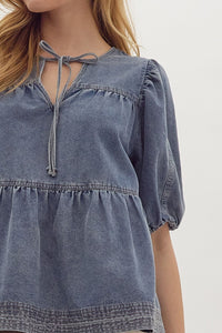 Darling denim top