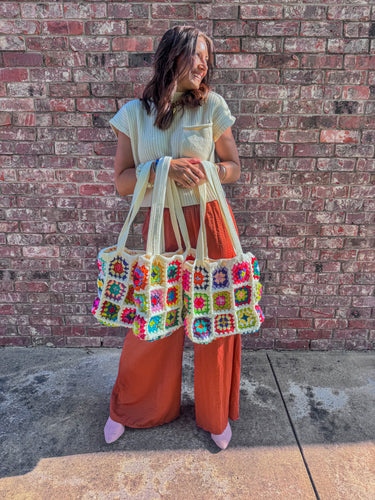 Colorful Handmade Crochet bag