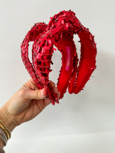 Red dangly sequin Valentine Headband