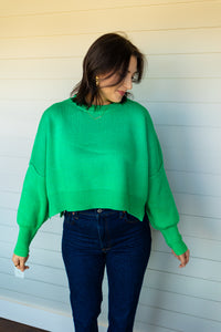 Give me a Call sweater in green
