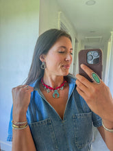 Load image into Gallery viewer, Dirt Road Jams western flair bandana charm necklace