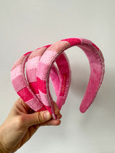 Load image into Gallery viewer, Colorblock Pink Valentine headband