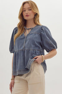 Darling denim top