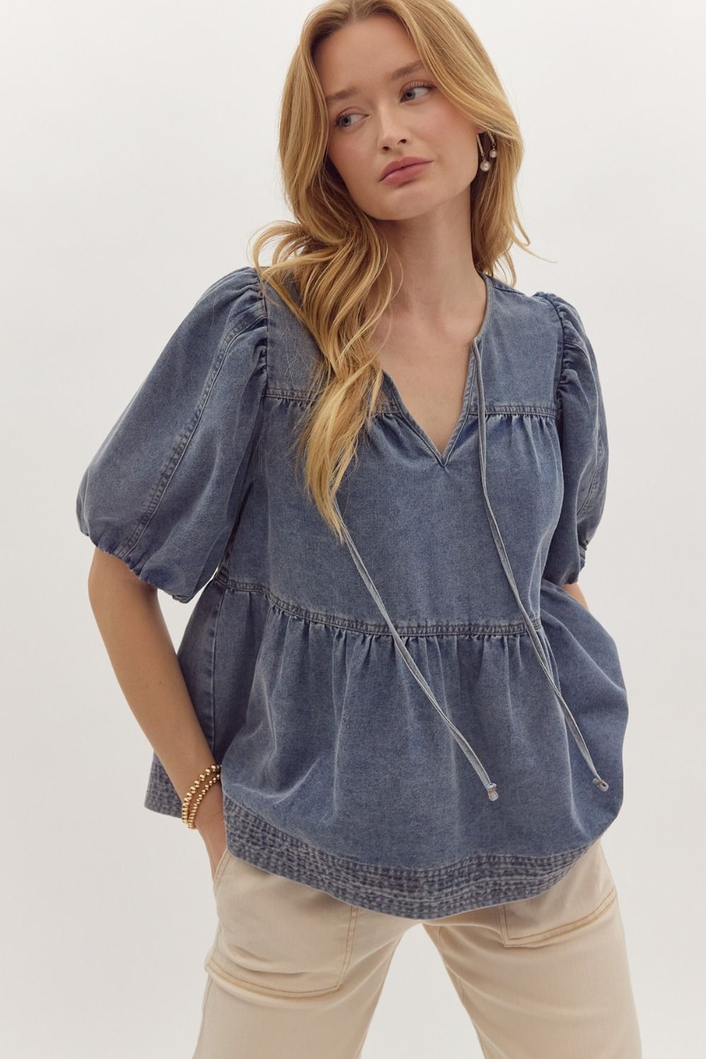 Darling denim top