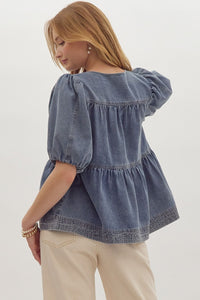 Darling denim top