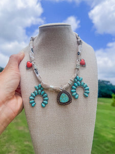 Watching Sunsets western flair bandana necklace