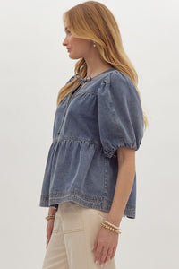 Darling denim top