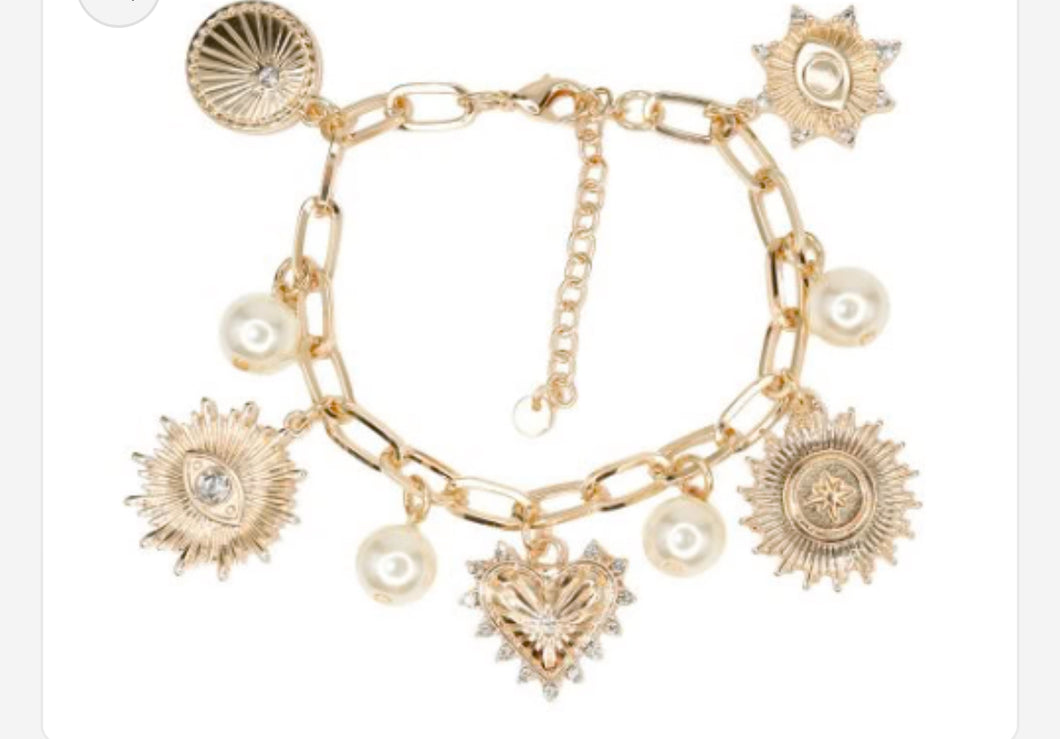 Goldie girl charm bracelet