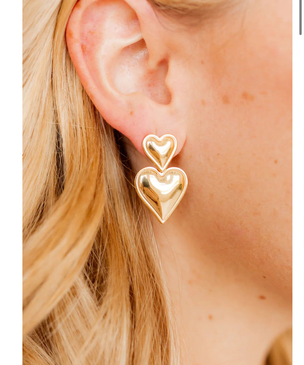 Esme heart earrings