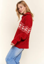 Load image into Gallery viewer, Snowflake holiday sweater