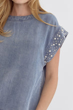 Load image into Gallery viewer, Chasing Sun denim top