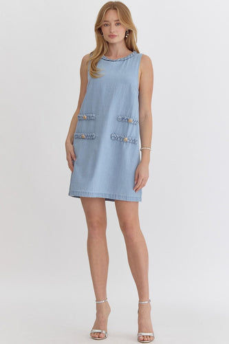 Loveliest Feeling denim dress