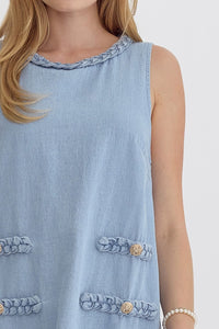 Loveliest Feeling denim dress