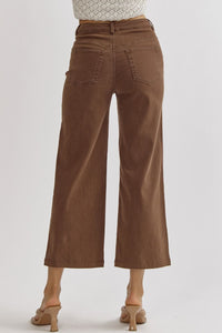 Stevie Wide leg pants in brown