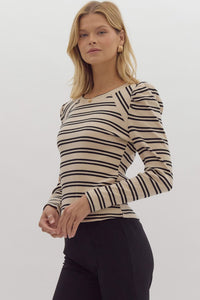 All In striped top