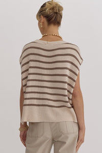 Striped Debut top