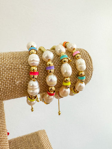 Pearl colorful bracelet