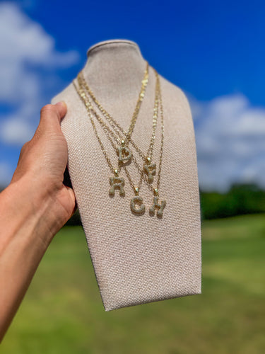 The Initial charm necklace