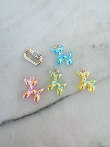 Balloon doggy shoe charm