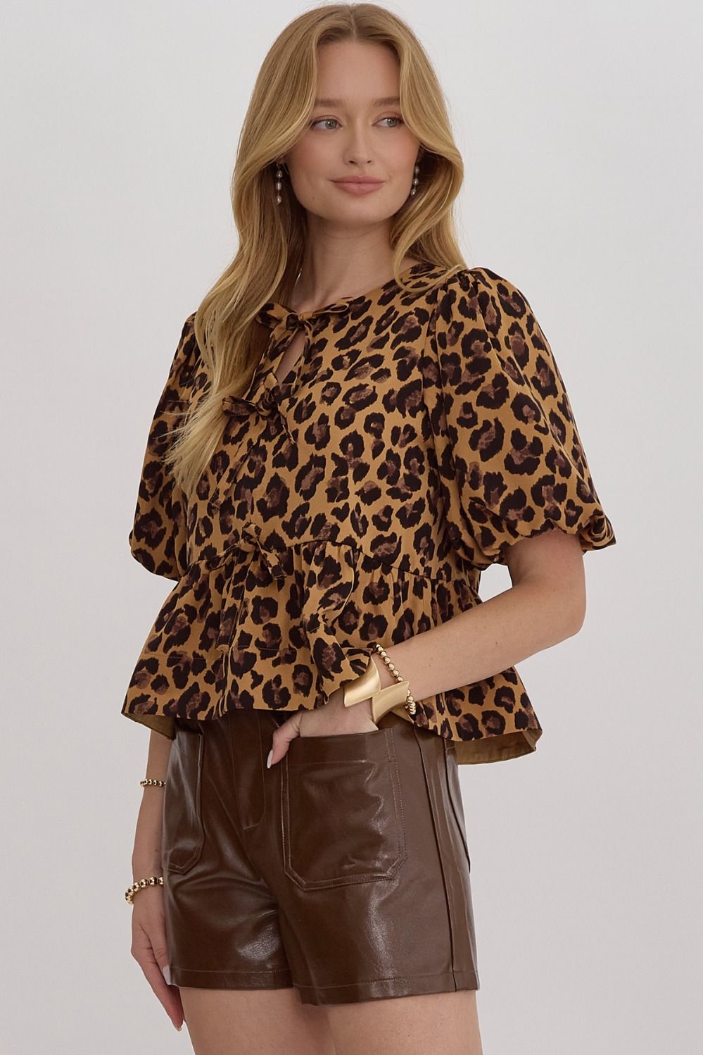 Leopard cutie top