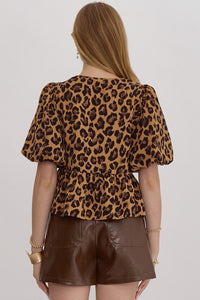 Leopard cutie top