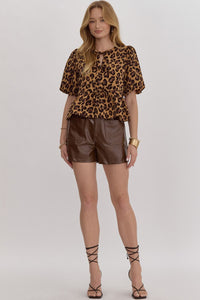 Leopard cutie top