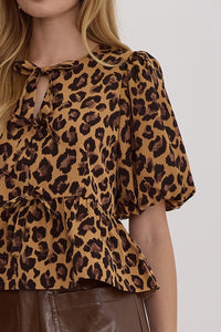 Leopard cutie top