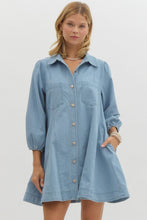 Load image into Gallery viewer, Roam Freely denim dress