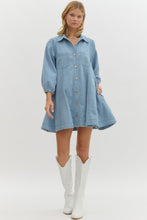 Load image into Gallery viewer, Roam Freely denim dress