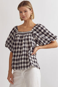 Gingham love top