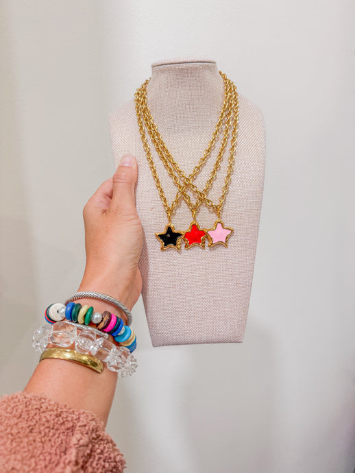 6- COLORFUL STAR PENDANT NECKLACE⭐️