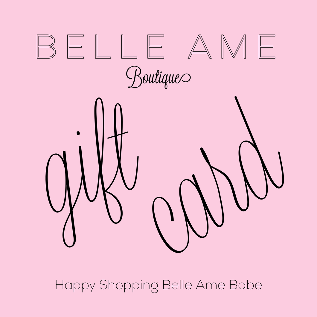 Belle Ame giftcard